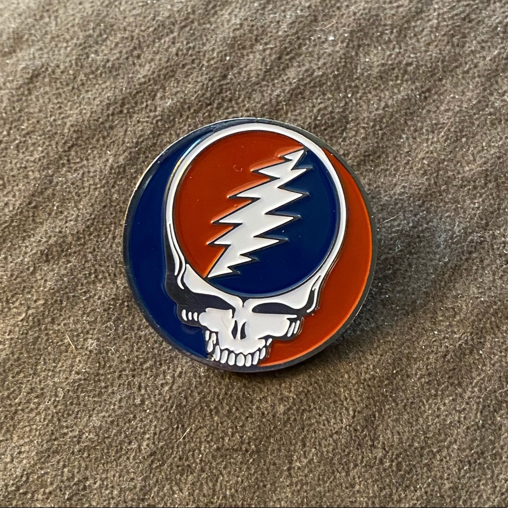 Grateful Dead Steal Your Face Enamel Hat Pin